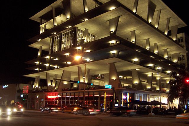 1111 Lincoln Road at night by Jonathan Schilling